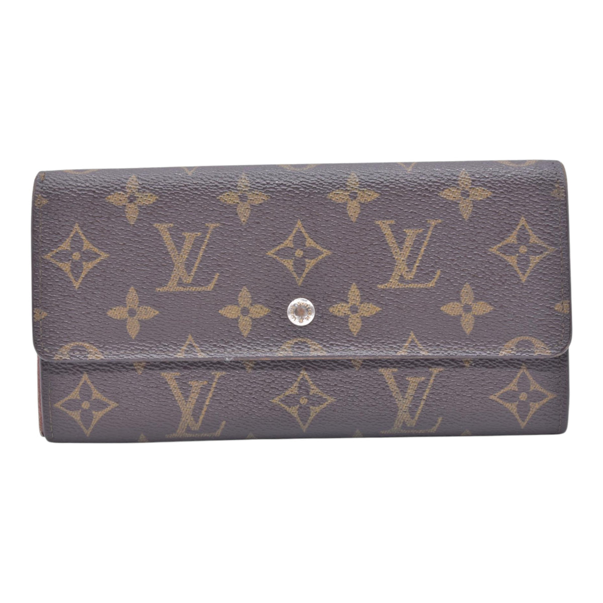 $725 LOUIS VUITTON Monogram Porte-Feuille International Wallet CONSIGNMENT 10021462