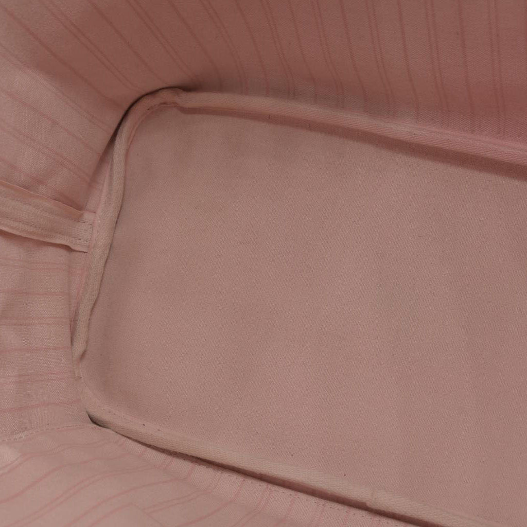 $2170 Louis Vuitton  Damier Ebene Neo Neverfull MM Rose Ballerine