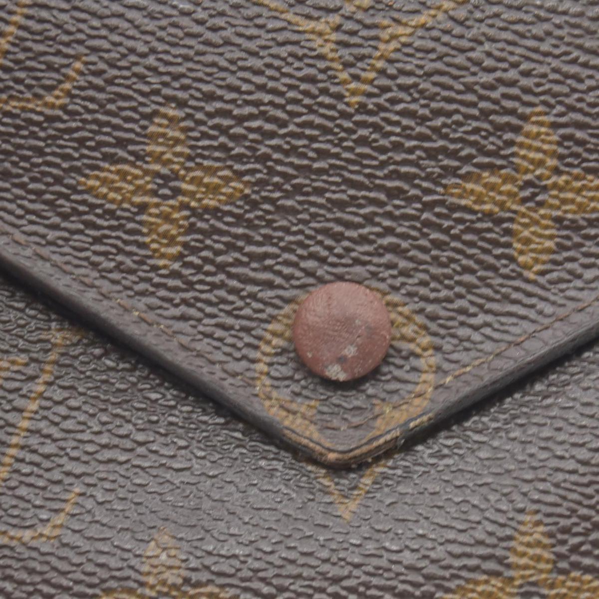 $605 2016 Louis Vuitton Monogram Victorine Tri-fold Wallet SP5116