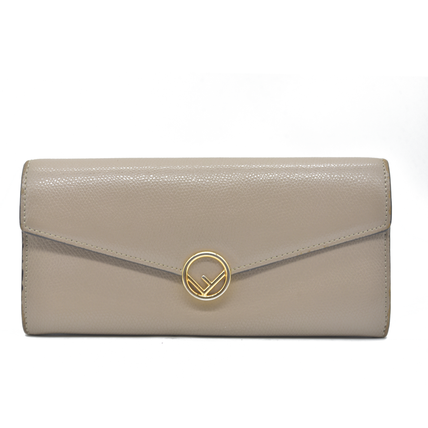 $900 FENDI Bugs F is Leather Bifold Long Wallet