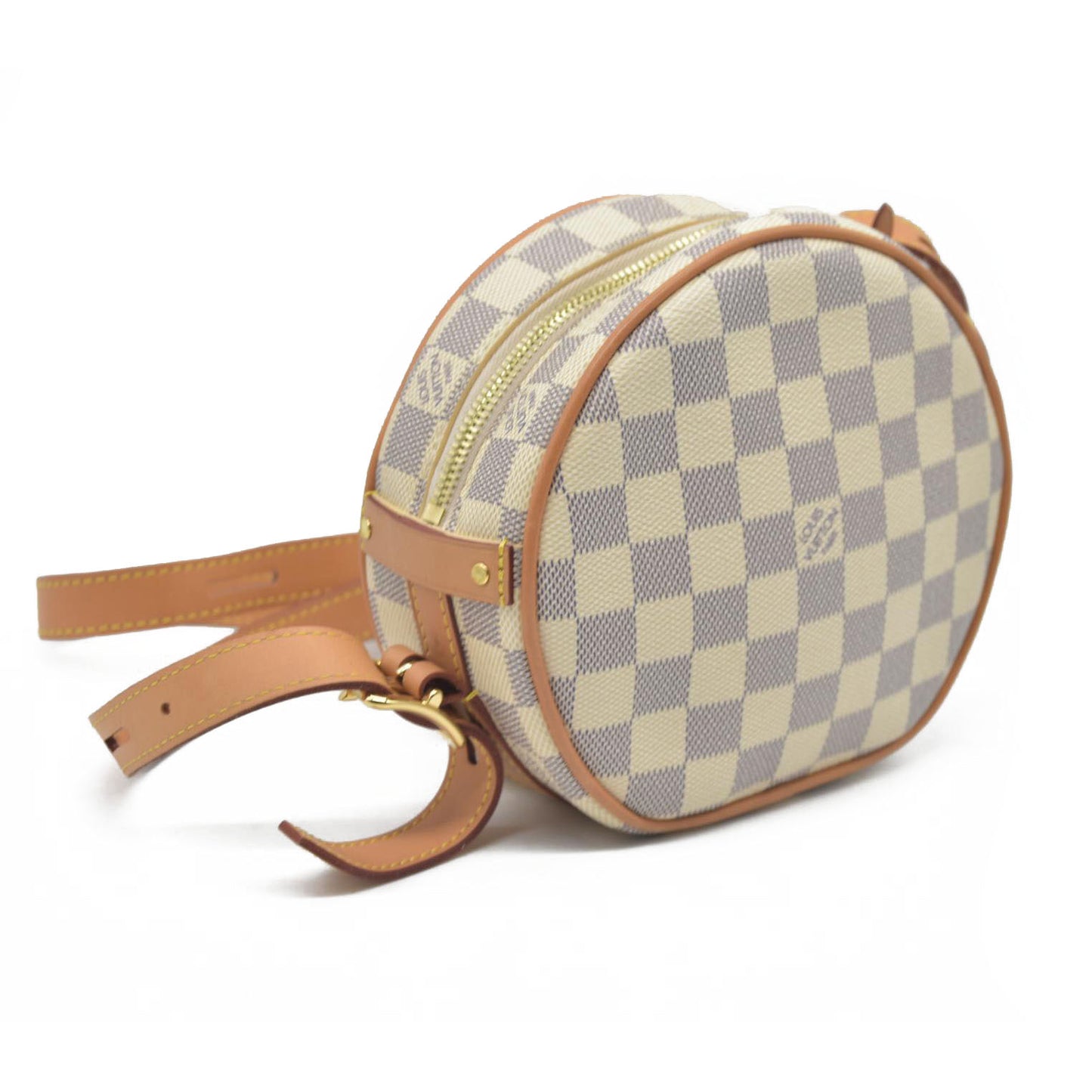 $2190 Louis Vuitton Damier Azur Boite Chapeau Souple PM