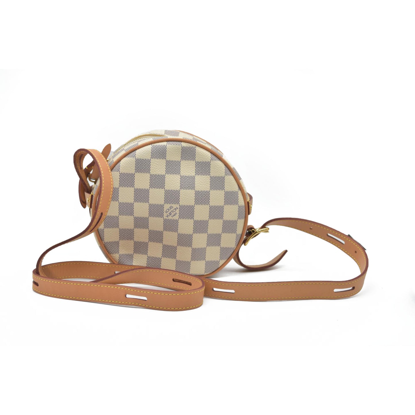 $2190 Louis Vuitton Damier Azur Boite Chapeau Souple PM