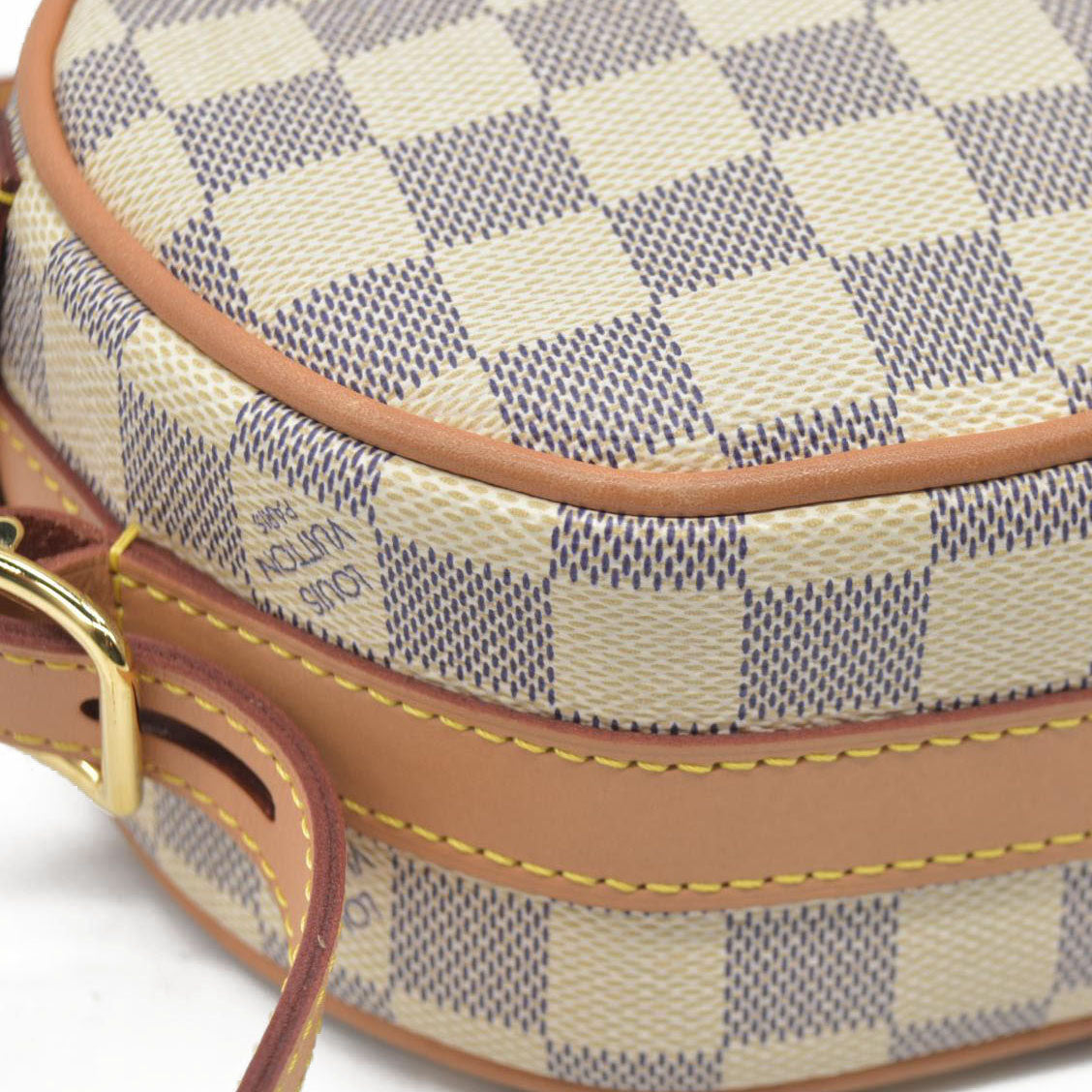 $2190 Louis Vuitton Damier Azur Boite Chapeau Souple PM