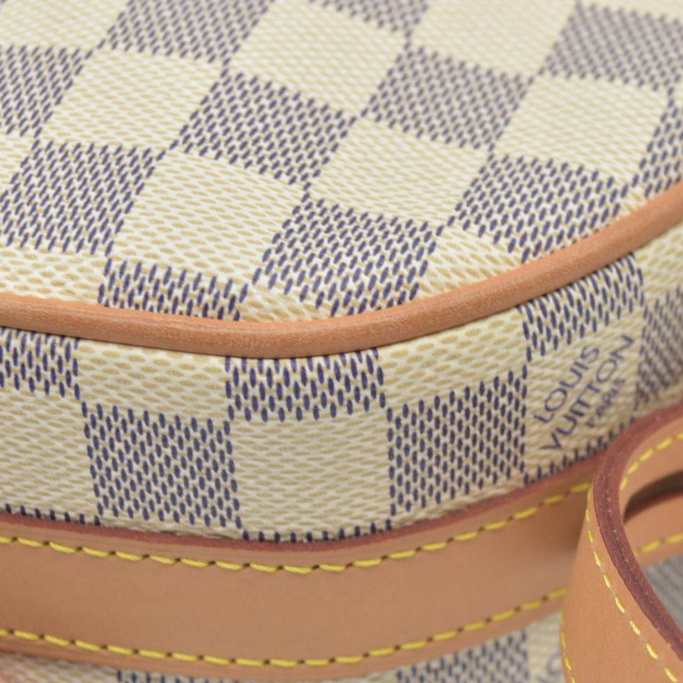 $2190 Louis Vuitton Damier Azur Boite Chapeau Souple PM