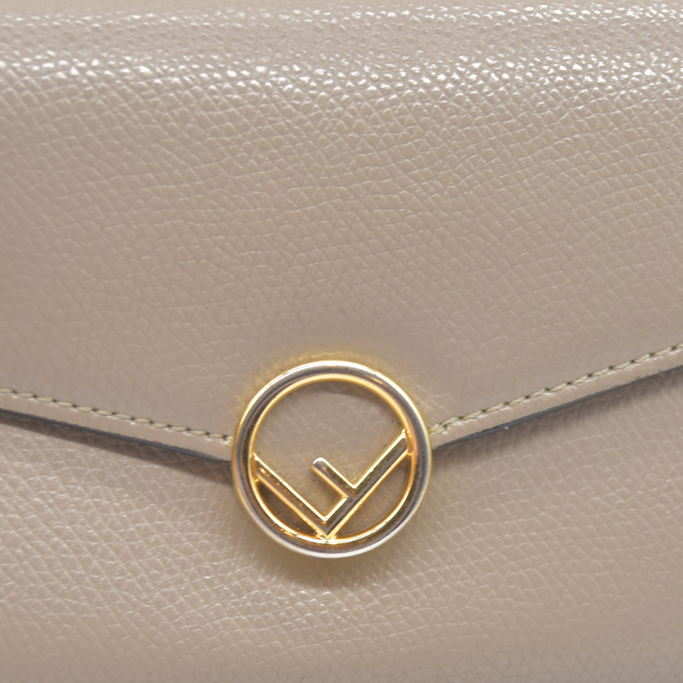 $900 FENDI Bugs F is Leather Bifold Long Wallet