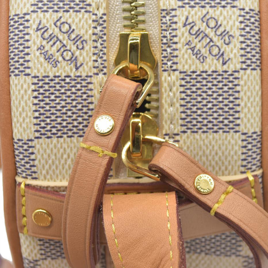 $2190 Louis Vuitton Damier Azur Boite Chapeau Souple PM