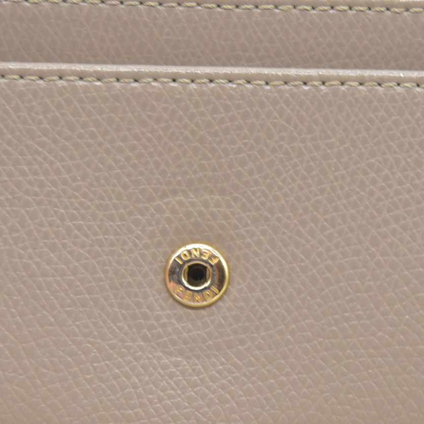 $900 FENDI Bugs F is Leather Bifold Long Wallet