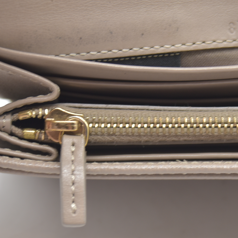 $900 FENDI Bugs F is Leather Bifold Long Wallet
