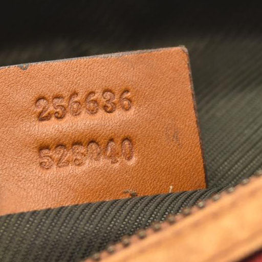 GUCCI GG Logo Shelly Canvas Cosmetic Pouch Bag