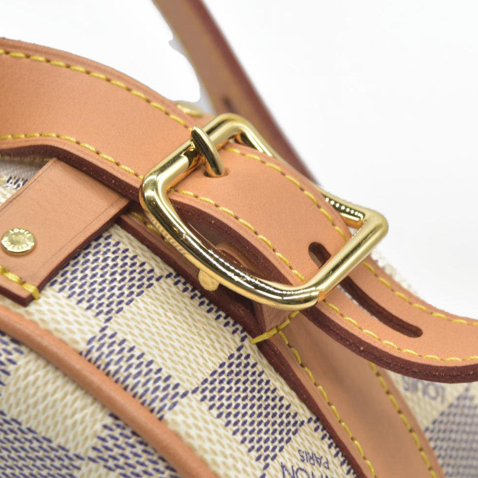 $2190 Louis Vuitton Damier Azur Boite Chapeau Souple PM