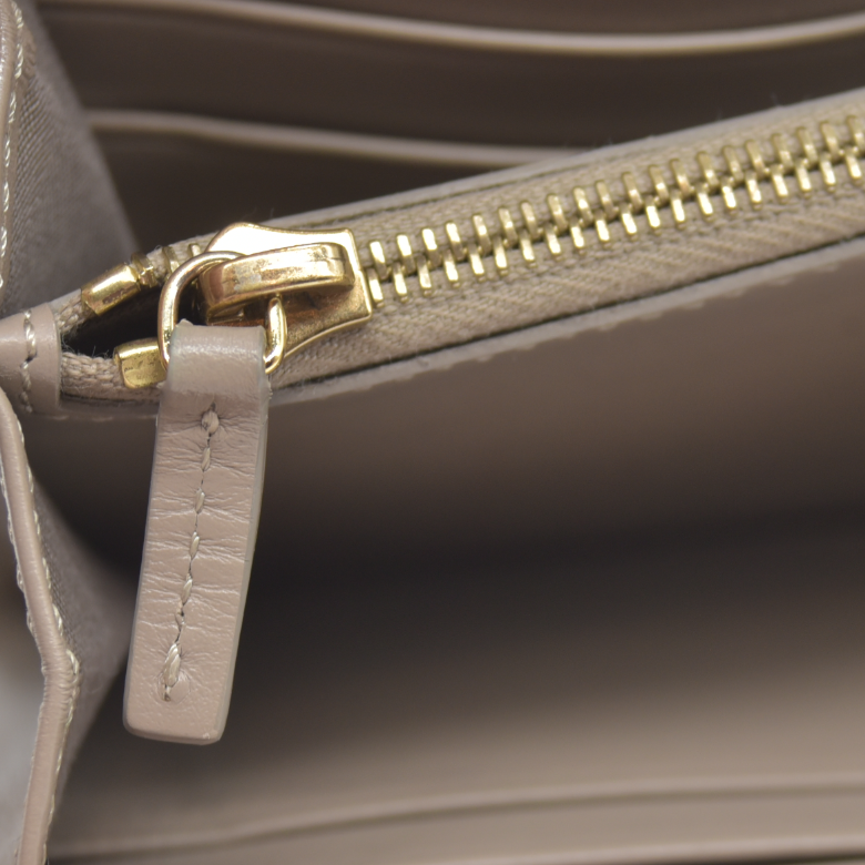 $900 FENDI Bugs F is Leather Bifold Long Wallet