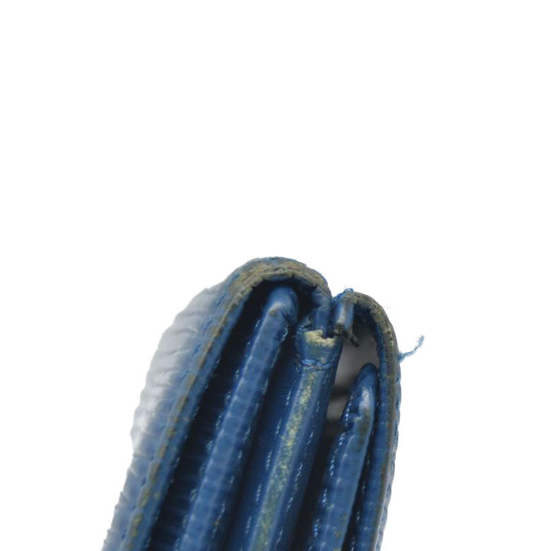 Louis Vuitton Epi Porte Feuille Elise Credit Leather Trifold Wallet Blue SP0938