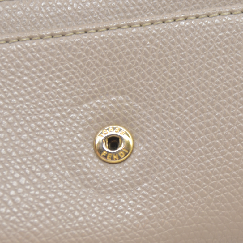 $900 FENDI Bugs F is Leather Bifold Long Wallet