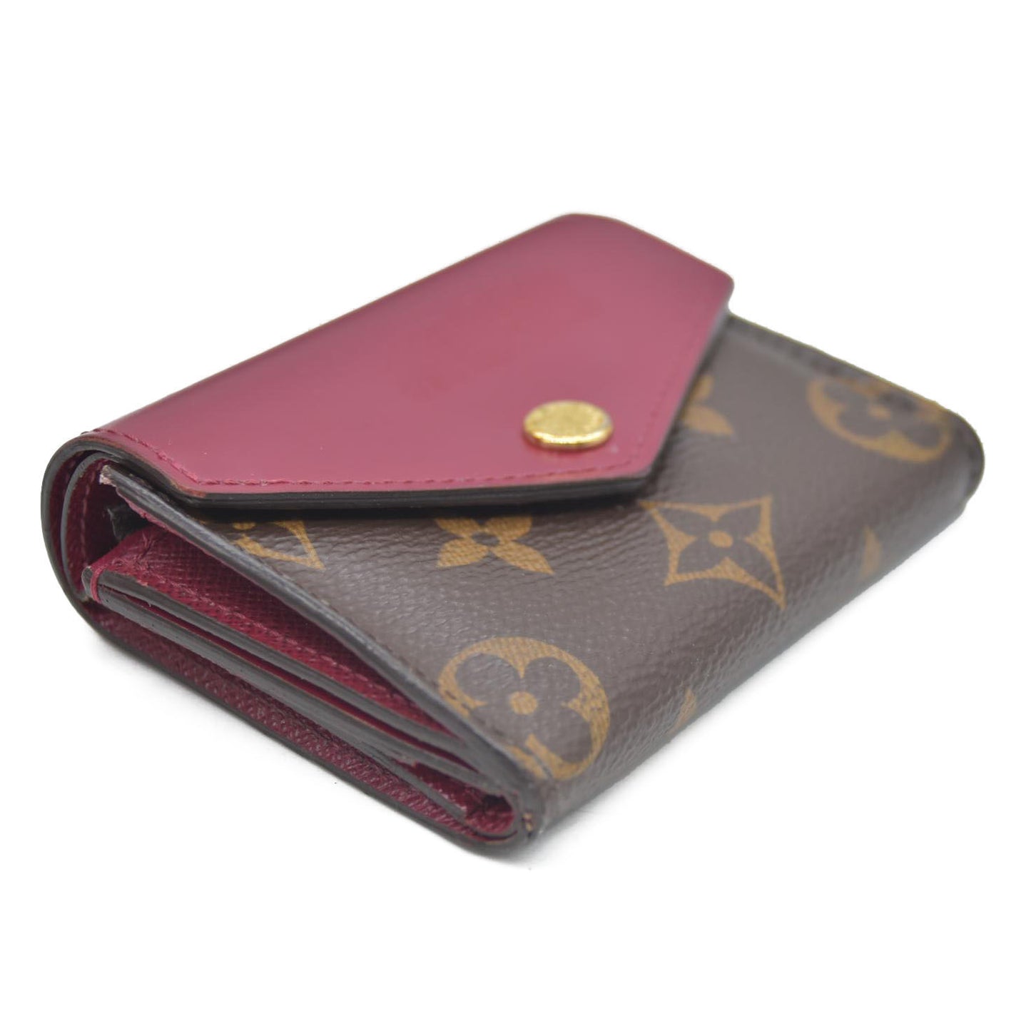 Louis Vuitton Monogram Portefeuille Zoe Mini Trifold Wallet Brown MI2290
