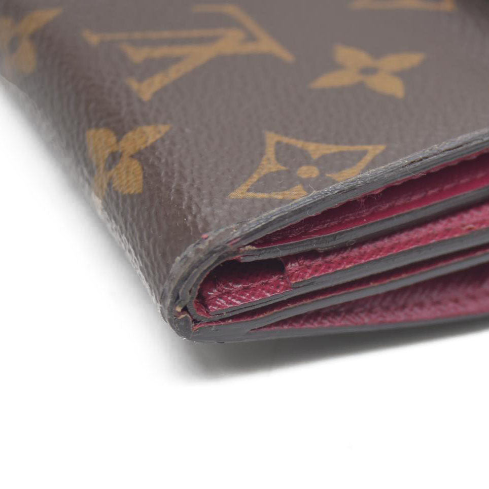 Louis Vuitton Monogram Portefeuille Zoe Mini Trifold Wallet Brown MI2290