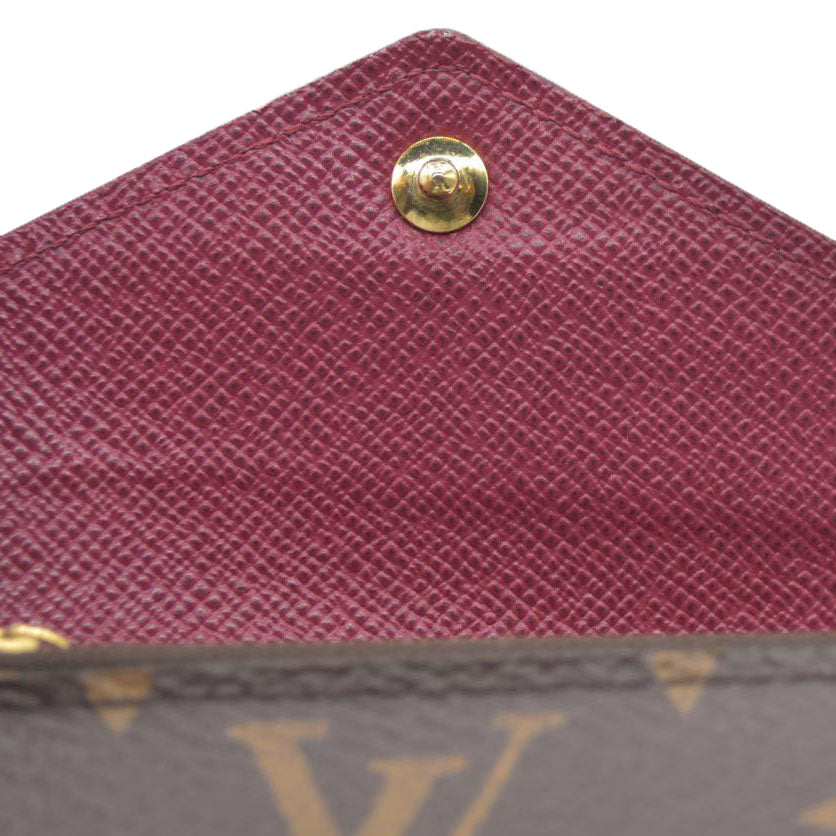 Louis Vuitton Monogram Portefeuille Zoe Mini Trifold Wallet Brown MI2290