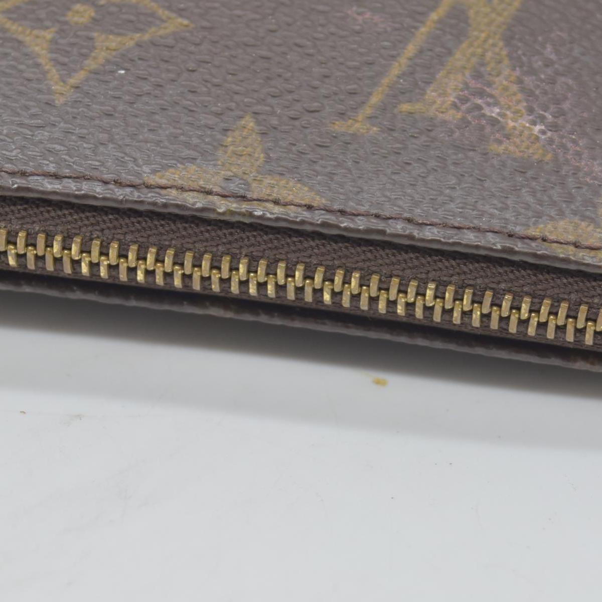 $1290 2000 Louis Vuitton LV Pochette Accessoires Brown Monogram CA0070