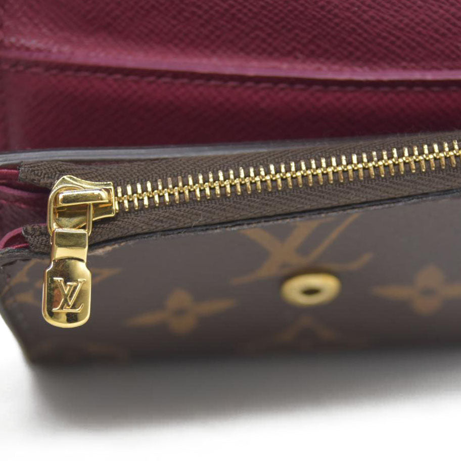 Louis Vuitton Monogram Portefeuille Zoe Mini Trifold Wallet Brown MI2290