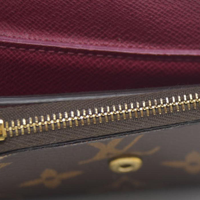 Louis Vuitton Monogram Portefeuille Zoe Mini Trifold Wallet Brown MI2290