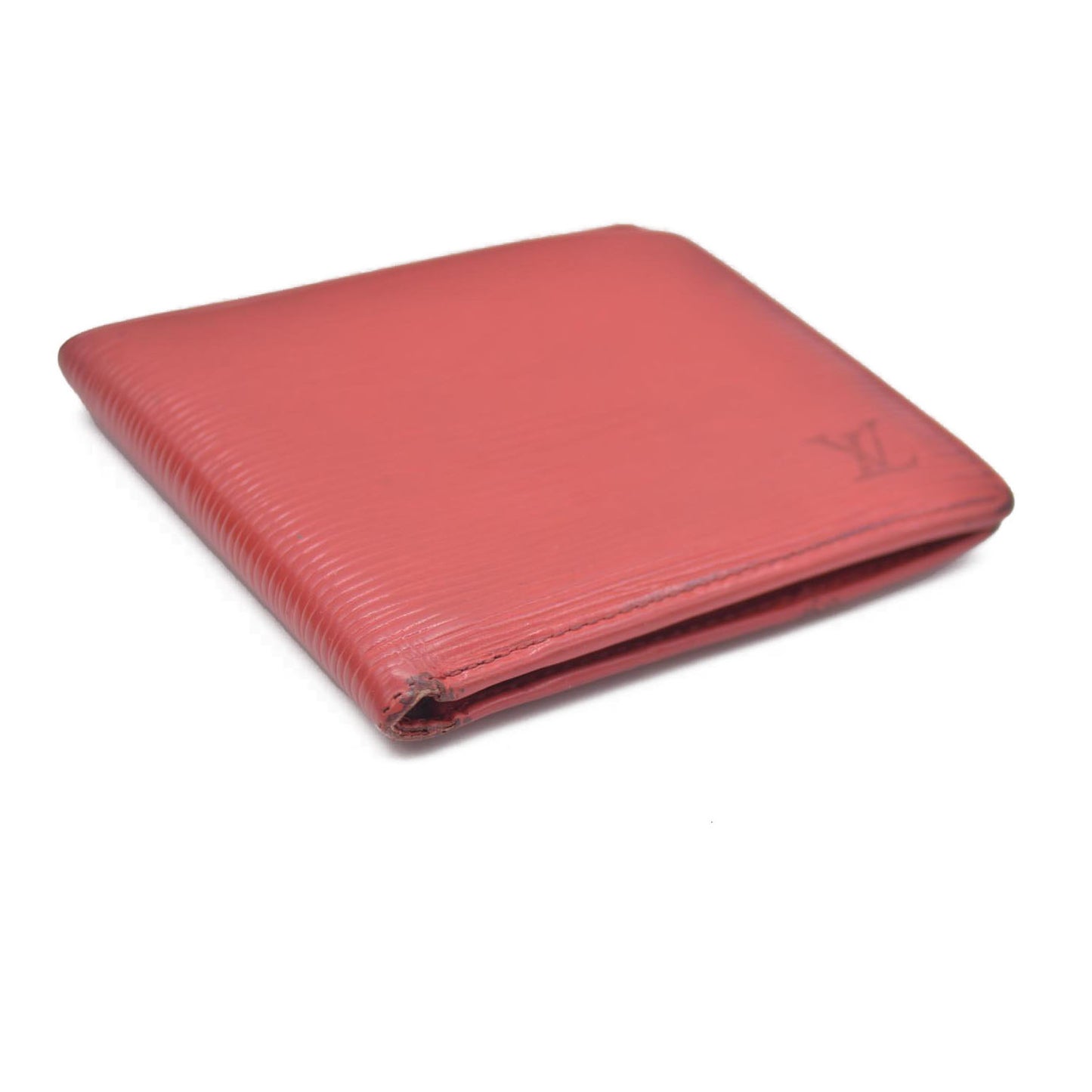 Louis Vuitton Epi Portefeuille Marco Leather Bifold Wallet Red MI1908