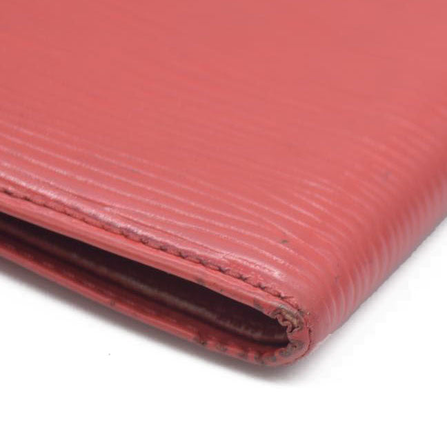Louis Vuitton Epi Portefeuille Marco Leather Bifold Wallet Red MI1908