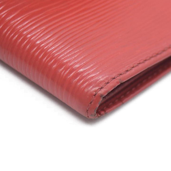 Louis Vuitton Epi Portefeuille Marco Leather Bifold Wallet Red MI1908