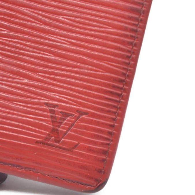 Louis Vuitton Epi Portefeuille Marco Leather Bifold Wallet Red MI1908