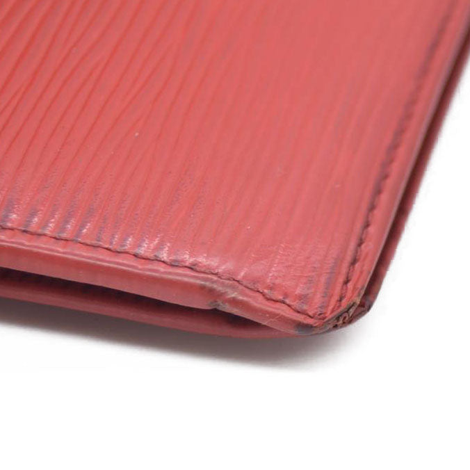 Louis Vuitton Epi Portefeuille Marco Leather Bifold Wallet Red MI1908