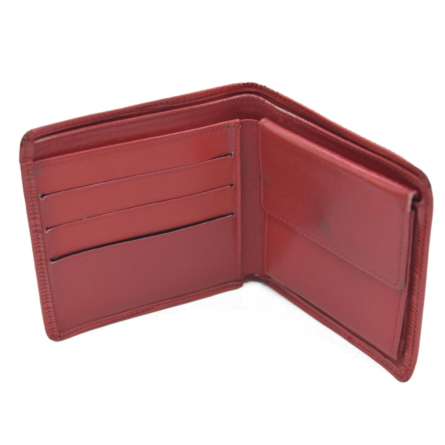 Louis Vuitton Epi Portefeuille Marco Leather Bifold Wallet Red MI1908