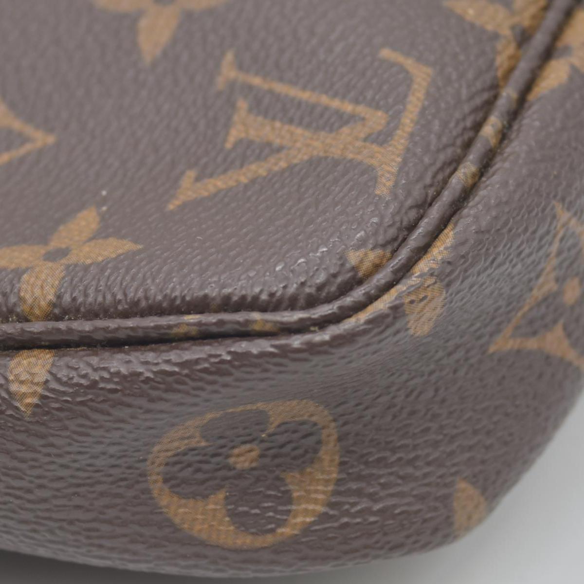 $1290 1998 Louis Vuitton LV Pochette Accessoires Brown Monogram SL1928