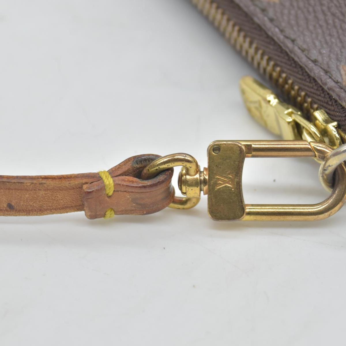 $1290 1998 Louis Vuitton LV Pochette Accessoires Brown Monogram SL1928