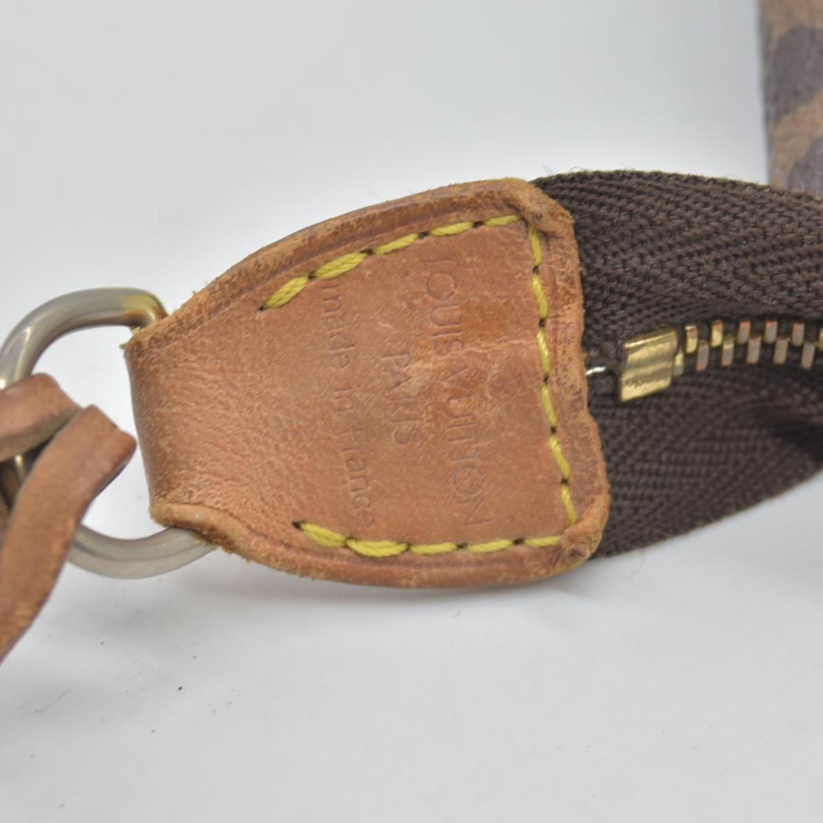 $1290 1998 Louis Vuitton LV Pochette Accessories Brown Monogram SL1918