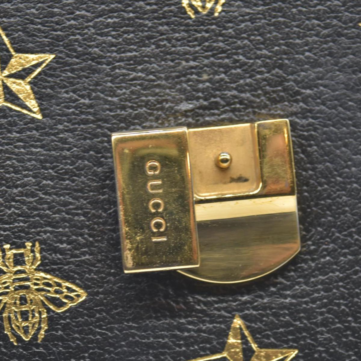 $2590 Gucci Calfskin Small Sylvie Shoulder Bag Black