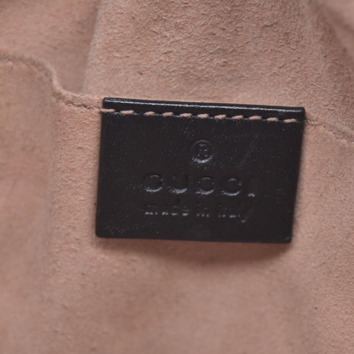 $1300 Gucci Monogram Matelasse Diagonal Small GG Marmont Chain Shoulder Bag Beige Black