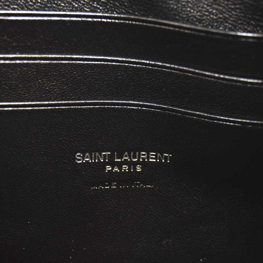 NEW SAINT LAURENT Grain De Poudre Matelasse Monogram Mini Lou Camera Bag Black