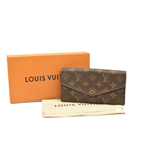 LOUIS VUITTON Monogram Sarah Wallet NM Fuchsia