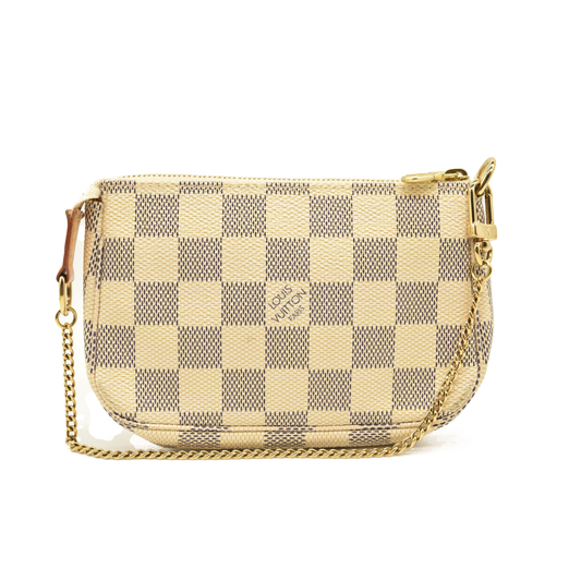 LOUIS VUITTON Damier Azur Mini Pochette Accessories  FL0067