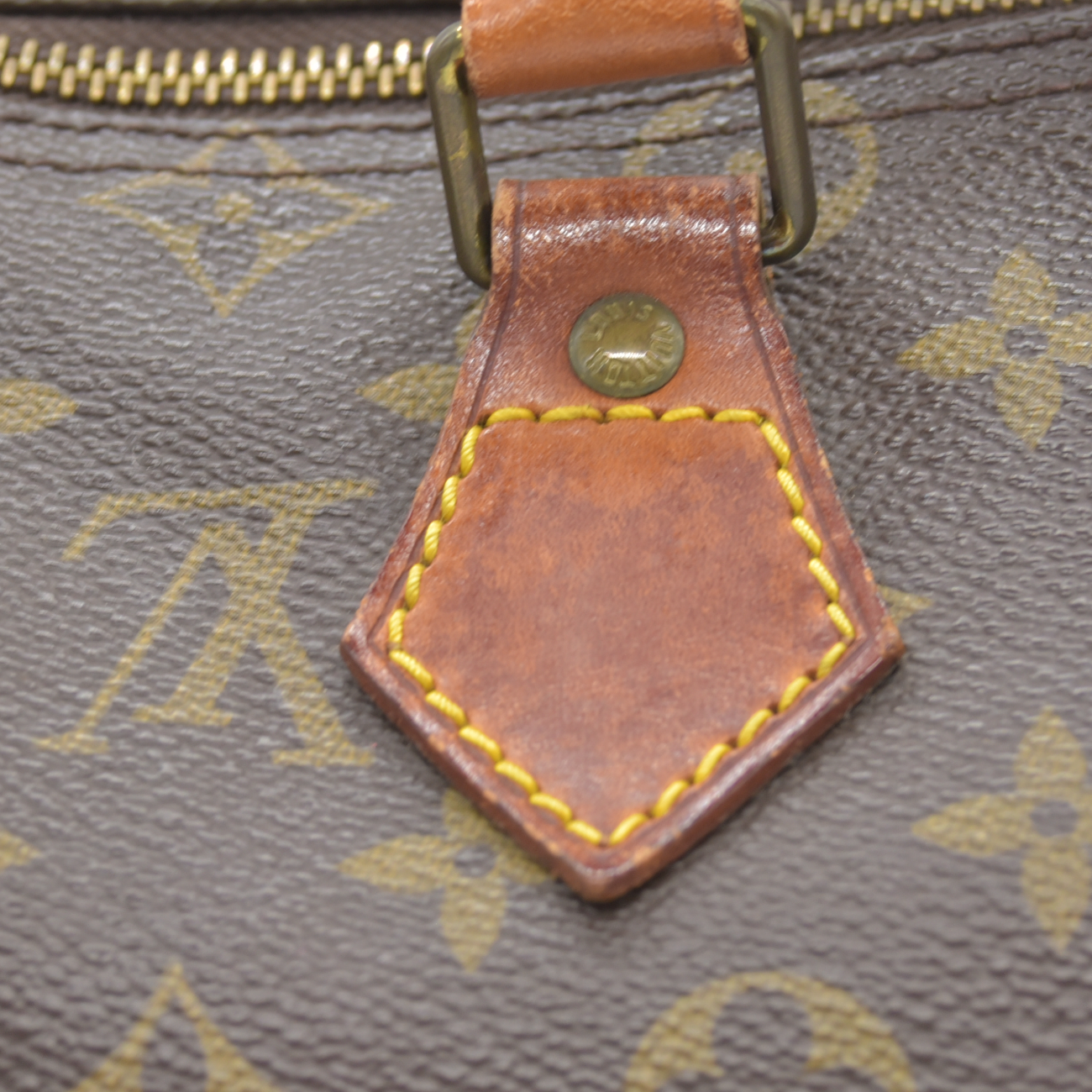 1987 $1550 Louis Vuitton LV Hand Bag Speedy 25 Brown Monogram MI874