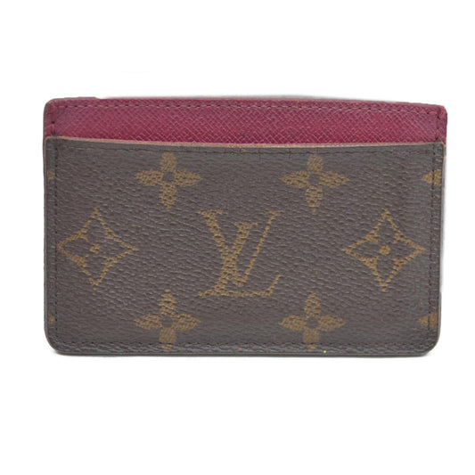 Louis Vuitton Monogram Porte Cartes Sample Card Case Brown CA4156