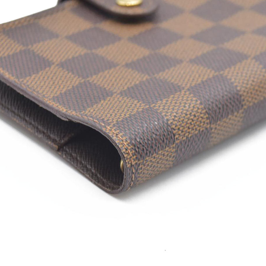 LOUIS VUITTON Damier Ebene Agenda PM Day Planner Notebook Cover CA0958