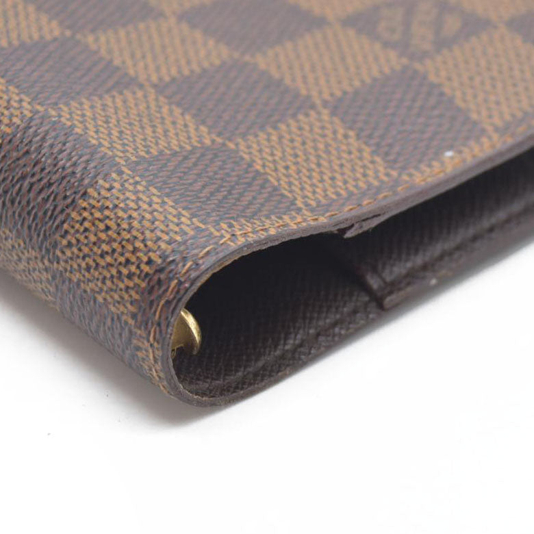 LOUIS VUITTON Damier Ebene Agenda PM Day Planner Notebook Cover CA0958