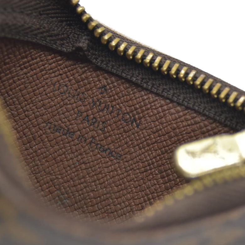 Louis Vuitton Monogram Pochette Cles Wallet Coin Purse Brown CT4260