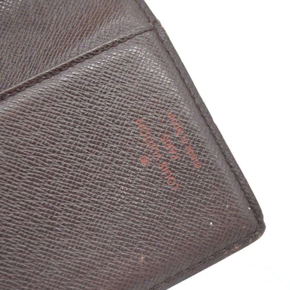 LOUIS VUITTON Damier Ebene Agenda PM Day Planner Notebook Cover CA0958