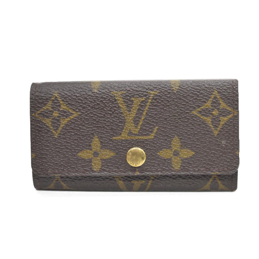 Louis Vuitton Monogram Multicles 4 Ring Key Case Brown RA0092