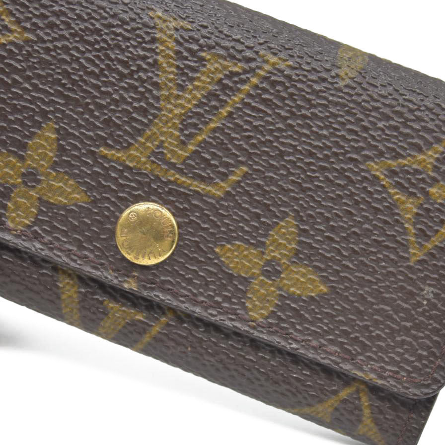Louis Vuitton Monogram Multicles 4 Ring Key Case Brown RA0092
