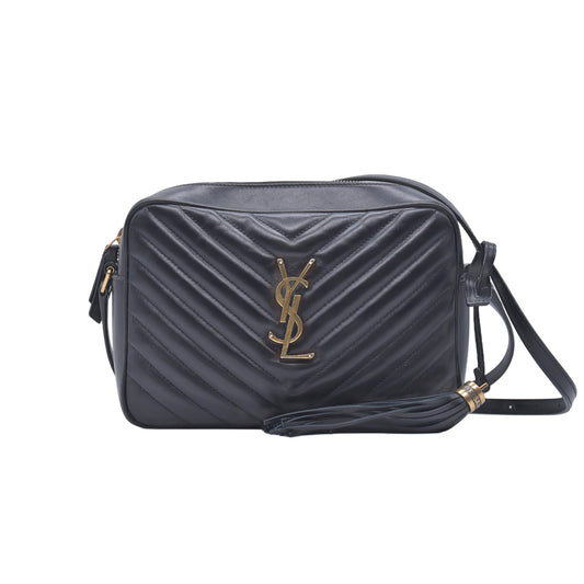 $1710 Saint Laurent Chevron Lou Camera Medium