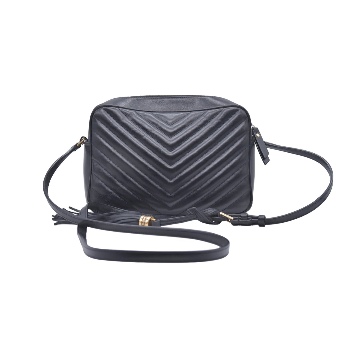 $1710 Saint Laurent Chevron Lou Camera Medium