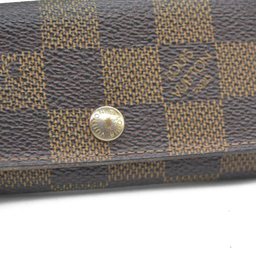 Louis Vuitton Damier Multicles 4 Ring Key Case Brown FL4007
