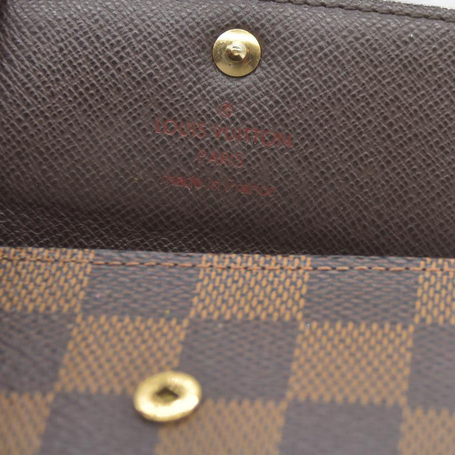 Louis Vuitton Damier Multicles 4 Ring Key Case Brown FL4007