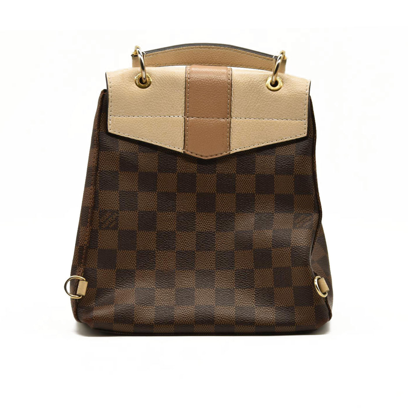 Louis Vuitton  Damier Ebene Clapton Backpack Creme